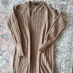 Express Women's Brown Cardigan Sweater
